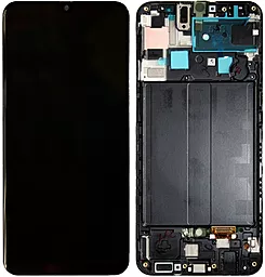 Дисплей Samsung Galaxy A50s A507 с тачскрином и рамкой, (OLED), Black