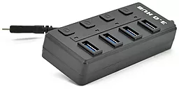 USB Type-C хаб Voltronic 4-in-1 black (YT-TC3H4S-B) - фото USB Type-C хаб Voltronic 4-in-1 black (YT-TC3H4S-B)