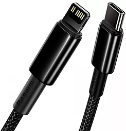 Кабель USB Baseus Tungsten Gold Fast Type-C - Lightning Cable 2м Black (CATLWJ-A01) - миниатюра 2