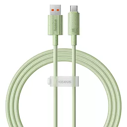 Кабель Baseus Habitat Series USB-A - Type-C 100w 5a 1м cable Green (P10360203631-00)