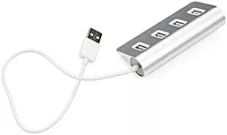 USB хаб Vinga 4xUSB 2.0 White (HUB024S) - миниатюра 2