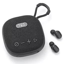 Колонка з навушниками T&G TG-813 Black - фото Колонка з навушниками T&G TG-813 Black