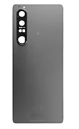 Задняя крышка корпуса Sony Xperia 1 III со стеклом камеры Original Frosted Gray - фото Задняя крышка корпуса Sony Xperia 1 III со стеклом камеры Original Frosted Gray