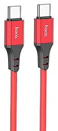 USB PD Кабель Hoco X86 Spear 60W 3A USB Type-C - Type-C Cable Red