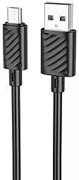 Кабель USB Hoco X88 Gratified 2.4A micro USB Cable Black