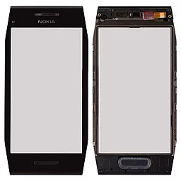 Сенсор (тачскрин) Nokia X7-00 with frame Black