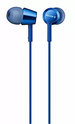 Наушники Sony MDR-EX155 Blue - фото Наушники Sony MDR-EX155 Blue
