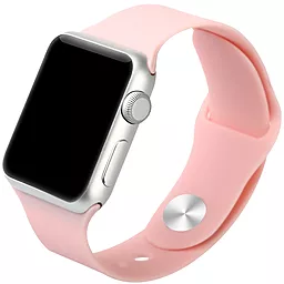 для умных часов iWatch Silicon Strap for Apple Watch 42mm Pink - миниатюра 2