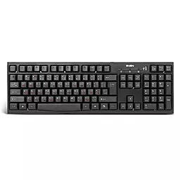 Клавиатура Sven 304 Standard USB+HUB, black - фото Клавиатура Sven 304 Standard USB+HUB, black