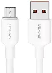 Кабель Usams SJ607 U84 USB-A - micro USB 10w 1м cable White - фото Кабель Usams SJ607 U84 USB-A - micro USB 10w 1м cable White