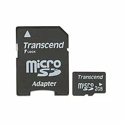 Карта пам'яті Transcend microSDHC 2GB (TS2GUSD) - фото Карта пам'яті Transcend microSDHC 2GB (TS2GUSD)