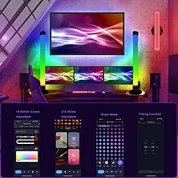 Настольная LED лампа Epik RGB 5V Panel 2 Bluetooth Black - миниатюра 4 Настольная LED лампа Epik RGB 5V Panel 2 Bluetooth Black - миниатюра 4