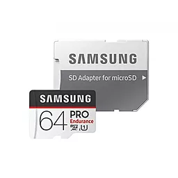 Карта памяти Samsung microSDXC 64GB Pro Endurance Class 10 UHS-I U1 + SD-адаптер (MB-MJ64GA/RU)