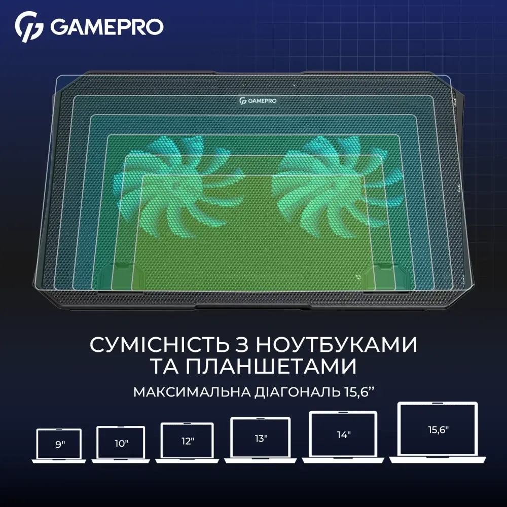 Подставка для ноутбука Gamepro CP350 Black - фото 5