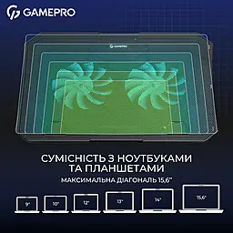 Подставка для ноутбука Gamepro CP350 Black - миниатюра 5 Подставка для ноутбука Gamepro CP350 Black - миниатюра 5