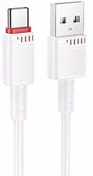 Кабель Borofone BX110 USB-A - Type-C 15w 3a 1м cable White - фото Кабель Borofone BX110 USB-A - Type-C 15w 3a 1м cable White