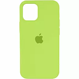 Чехол Silicone Case Full for Apple iPhone 12, iPhone 12 Pro Shiny Green
