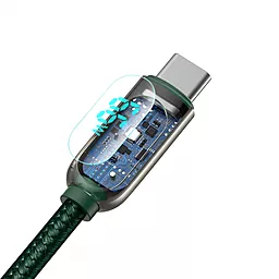 Кабель USB Baseus Display Fast Charging 66W 6A Data USB Type-C Cable  Green (CASX020006) - миниатюра 4