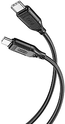 Кабель USB PD XO NB-Q236B 60W USB Type-C - Type-C cable Black - миниатюра 2