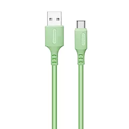 USB Кабель ColorWay USB to USB Type-C 2.4А Green (CW-CBUC042-GR)
