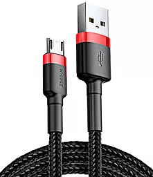 Кабель Baseus Cafule USB-A - micro USB 12w 2.4a 0.5м cable Red/Black (CAMKLF-A91) - фото Кабель Baseus Cafule USB-A - micro USB 12w 2.4a 0.5м cable Red/Black (CAMKLF-A91)