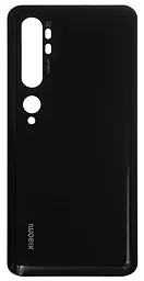 Задняя крышка корпуса Xiaomi Mi Note 10 без стекла камеры Midnight Black - фото Задняя крышка корпуса Xiaomi Mi Note 10 без стекла камеры Midnight Black