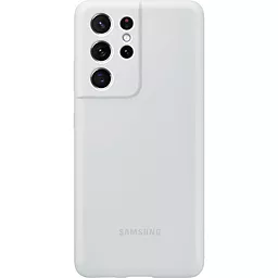 Чехол Samsung Silicone Cover G998 Galaxy S21 Ultra Light Gray (EF-PG998TJEGRU)