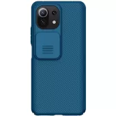 Чохол Nillkin Карбоновая накладка Camshield (шторка камеру) Xiaomi Mi 11 Lite Blue