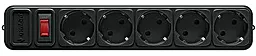 Мережевий фільтр (подовжувач) Gembird 4.5м, 10А, 5 розеток з вимикачем чорний (SPG5-G-15B) - мініатюра 3