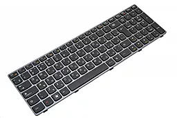 Клавіатура для ноутбуку Lenovo IdeaPad B570 G570 G570A G570M G570S V570 Z570 / чорна-сіра