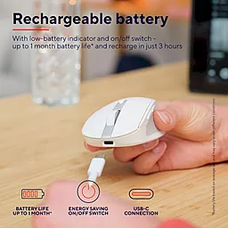 Компьютерная мышка Trust Ozaa Compact Multi-Device Wireless White (24933) - миниатюра 10 Компьютерная мышка Trust Ozaa Compact Multi-Device Wireless White (24933) - миниатюра 10