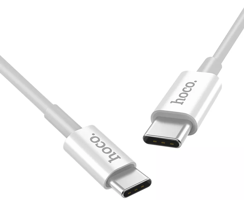 Кабель Hoco X23 Skilled USB Type-C - Type-C 15w 3a 1м cable White - фото 2