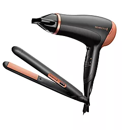 Фен + Утюжок для волосся Remington Haircare Giftpack D3012GP - фото Фен + Утюжок для волосся Remington Haircare Giftpack D3012GP