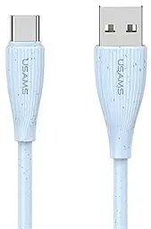 Кабель Usams Green Series USB-A - Type-C 18w 3a 1м cable Blue (US-SJ714) - фото Кабель Usams Green Series USB-A - Type-C 18w 3a 1м cable Blue (US-SJ714)