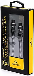 Кабель USB Cablexpert 1.5M Type-C - micro USB Cable Black (CC-USB2B-CMMBM-1.5M) - миниатюра 3