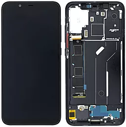Дисплей Xiaomi Mi 8 с тачскрином и рамкой, оригинал, Black