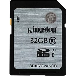 Карта пам'яті Kingston SDHC 32GB Class 10 UHS-I U1 (SD10VG2/32GB)