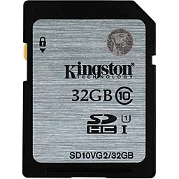 Карта пам'яті Kingston SDHC 32GB Class 10 UHS-I U1 (SD10VG2/32GB) - фото Карта пам'яті Kingston SDHC 32GB Class 10 UHS-I U1 (SD10VG2/32GB)