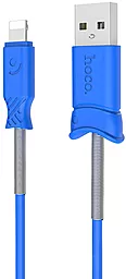 Кабель USB Hoco X24 Pisces Charged Lightning Cable Blue