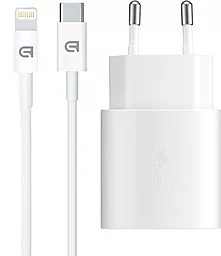 Сетевое зарядное устройство ArmorStandart AR-TA800W 25w PD USB-C fast charger + USB-C to Lightning cable white (ARM77719) - фото Сетевое зарядное устройство ArmorStandart AR-TA800W 25w PD USB-C fast charger + USB-C to Lightning cable white (ARM77719)