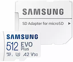 Карта пам'яті Samsung microSDXC EVO Plus 512GB UHS-I U3 V30 A2 Class 10 + SD-adapter (MB-MC512KA/RU) - мініатюра 4