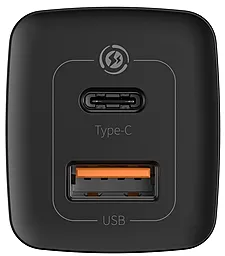 Мережевий зарядний пристрій з швидкою зарядкою Baseus GaN2 Lite Quick Charger C+U 65W EU Black (CCGAN2L-B01) - мініатюра 4