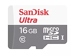 Карта памяти SanDisk microSDHC 16GB Ultra Class 10 UHS-I (SDSQUNB-016G-GN3MN)