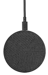 Беспроводное (индукционное) зарядное устройство Native Union Drop Wireless Charger Fabric Slate (DROP-GRY-FB) - миниатюра 2