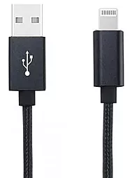 Кабель USB Jellico GS-10 12w 3.1a Lightning cable black
