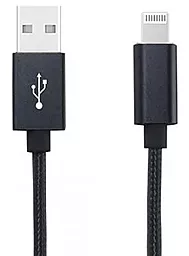 Кабель Jellico GS-10 USB-A - Lightning 12w 3.1a 1м cable Black - фото Кабель Jellico GS-10 USB-A - Lightning 12w 3.1a 1м cable Black