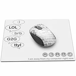 Компьютерная мышка G-Cube 2,4Ghz + коврик White - фото Компьютерная мышка G-Cube 2,4Ghz + коврик White