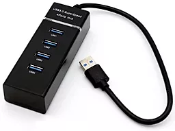 USB-A хаб EasyLife UH-303 4-in-1 black (NX-UH-303B)