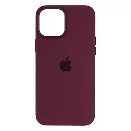 Чехол Silicone Case Full для Apple iPhone 12 Pro Max Plum