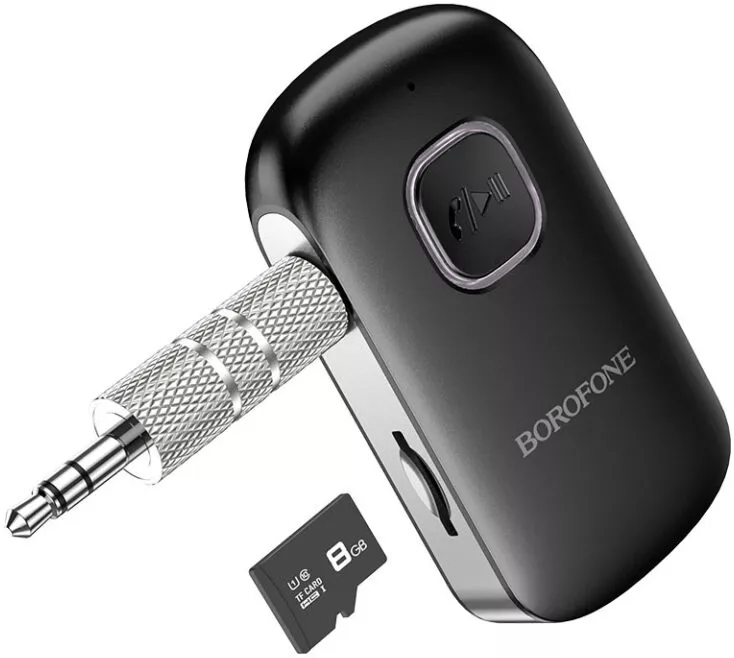 Bluetooth адаптер Borofone BC42 Car AUX BT Receiver Black - фото 3